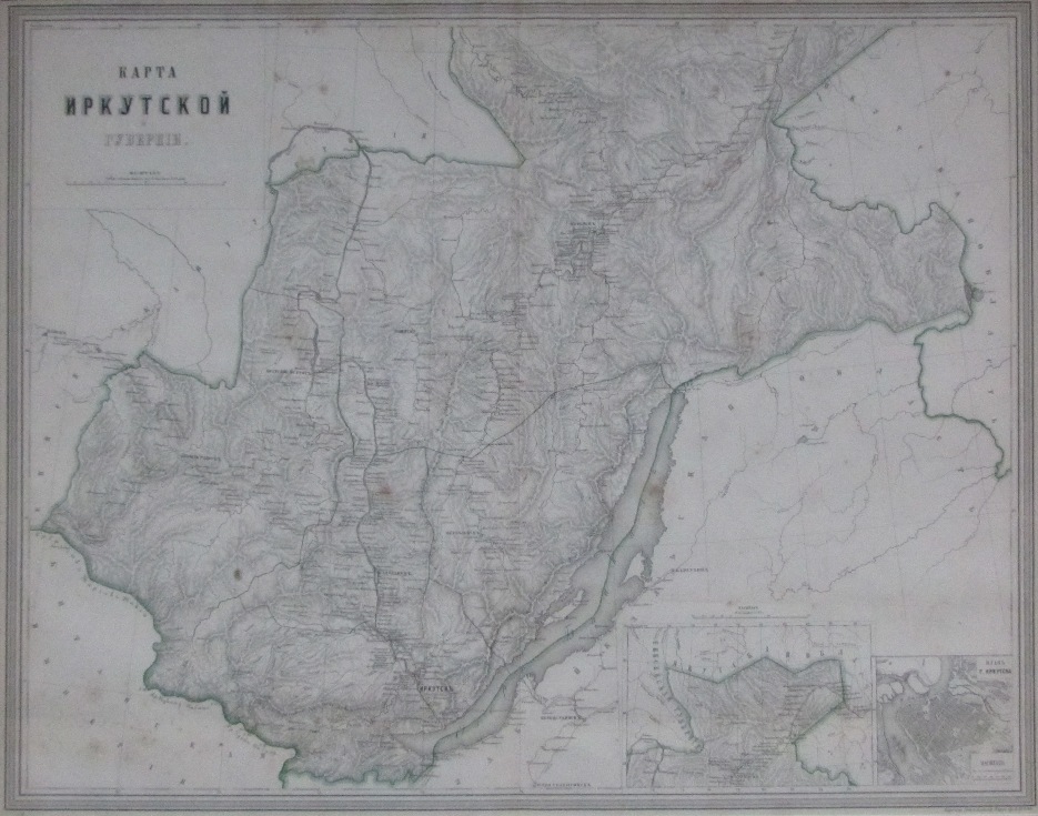 Старая карта иркутска