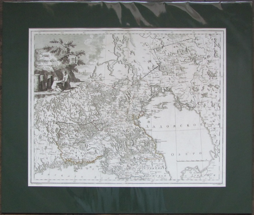 Карта выборгской губернии 1797