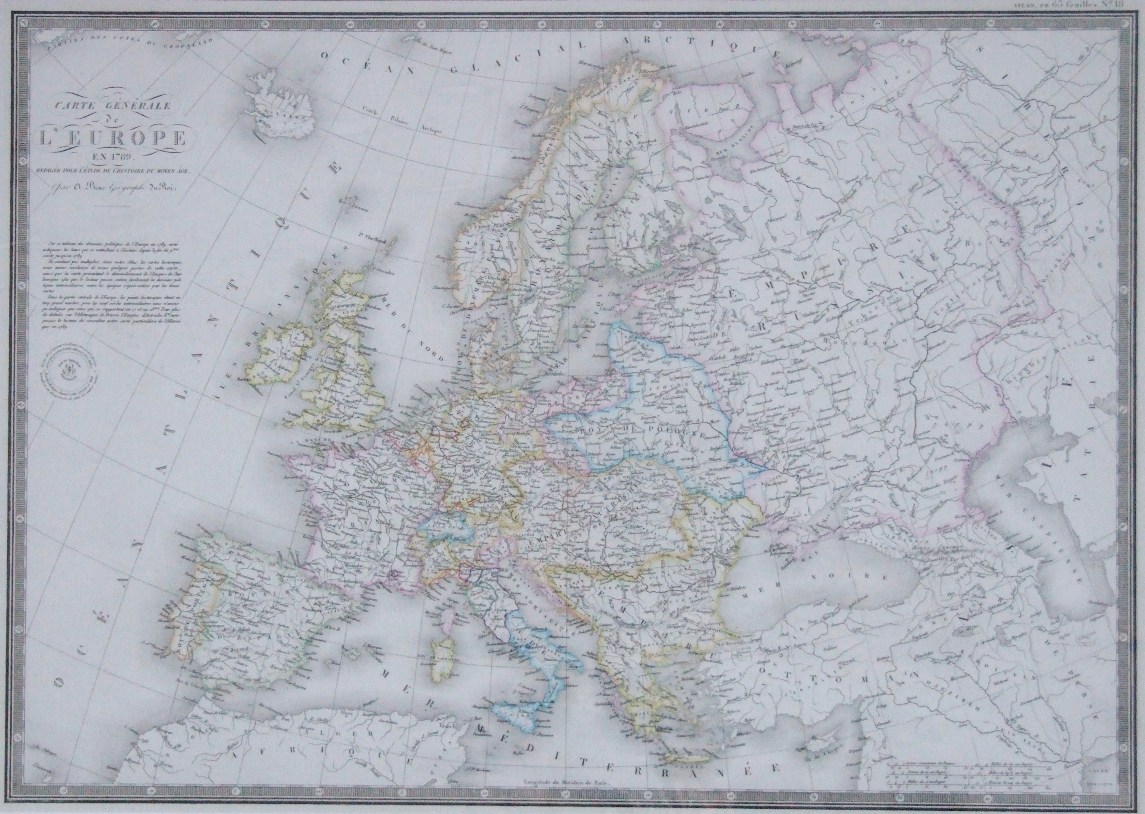 Карта европы 1805 года