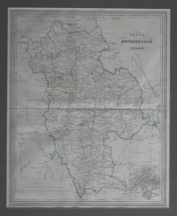 Карта могилевской губернии 1800 года
